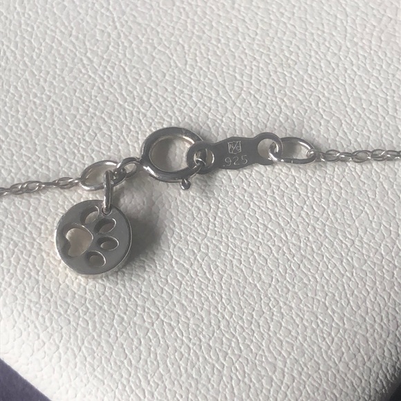Sterling Silver & Diamond Necklace - Picture 6 of 6